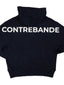 Hoodie Shoulders Navy / White