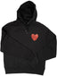 Hoodie Heart Black / Red