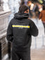 Hoodie Lines Black / Yellow