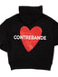 Hoodie Love Black / Red