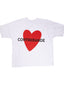 T-Shirt Love White / Red